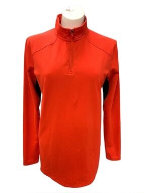 Under Armour Orange Half-Zip Athletic Pullover Size S